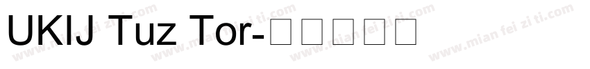 UKIJ Tuz Tor字体转换